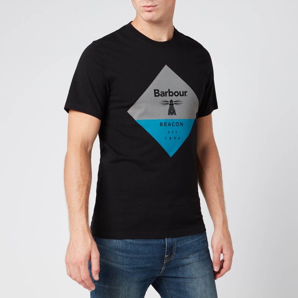 Barbour Beacon Men's Diamond T-Shirt - Black