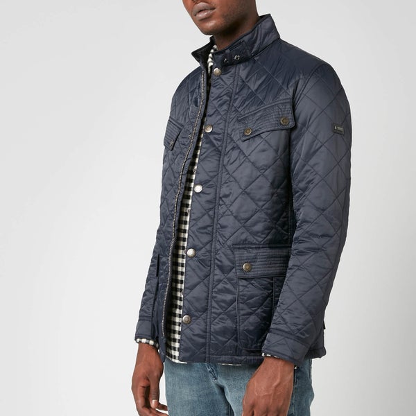 Barbour International Men's Ariel Profile Quilt Jacket - Navy