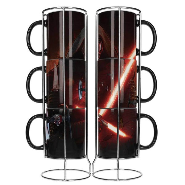 Star Wars Tasses en céramique empilables pack de 3 Kylo Sabre laser E7