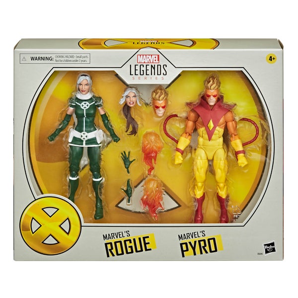 Hasbro Marvel Legends X-Men Rogue and Pyro Action Figures 2 Pack