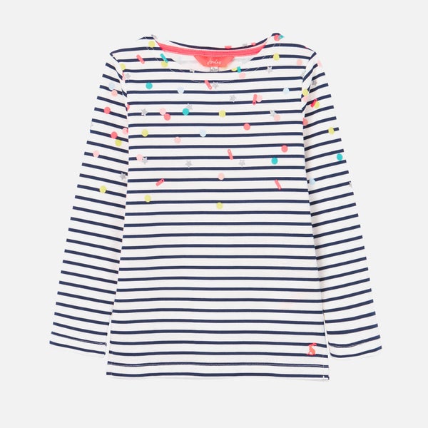 Joules Kids' Harbour Print Sweat Top - Navy