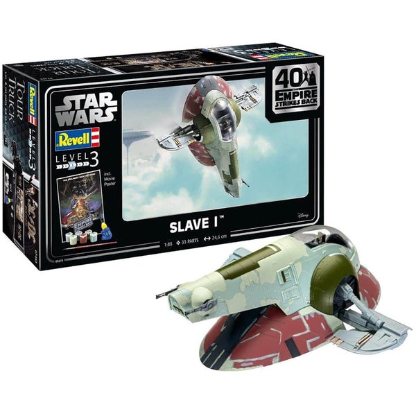 Revell Gift Set - Slave I (The Empire Strikes Back 40th Anniversary) Model (Scale 1:88)