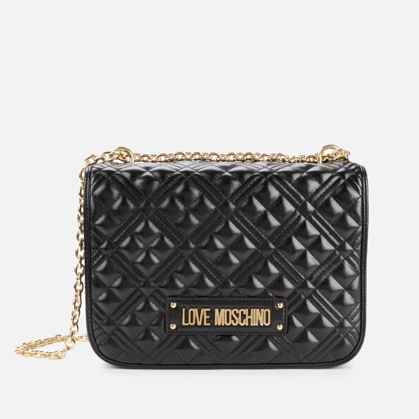Love Moschino Women's Quilted Small Shoulder Bag - Black