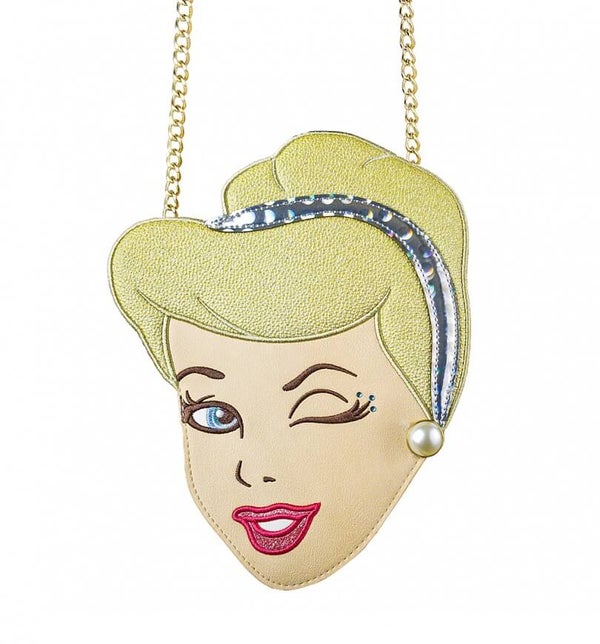 Danielle Nicole Cinderella Die Cut Wink Face Cross Body Bag