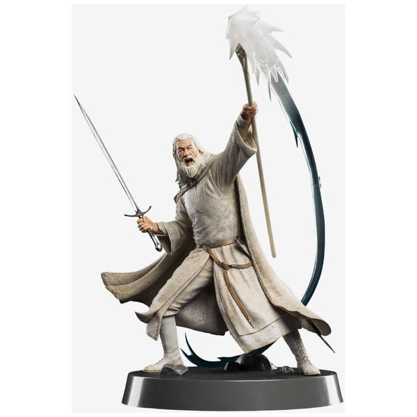 Weta Collectibles Le Seigneur des Anneaux Figures de Fandom Statuette PVC tte Gandalf le Blanc 23 cm