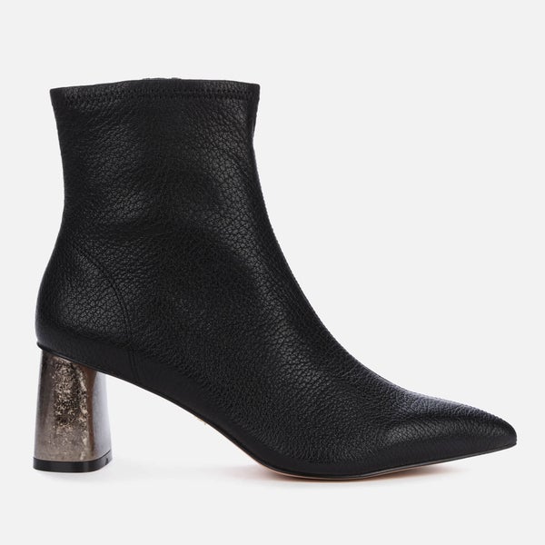 Kurt Geiger London Women's Rio Leather Heeled Ankle Boots - Black