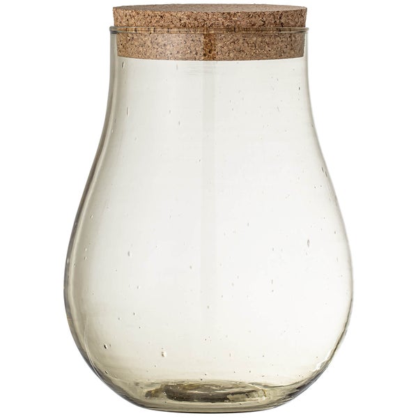 Bloomingville Recycled Glass Casie Jar - Small - Brown