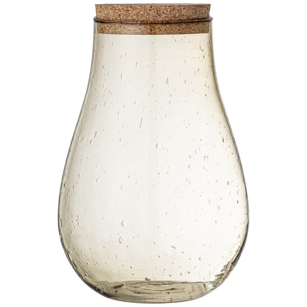 Bloomingville Recycled Glass Casie Jar - Large - Brown
