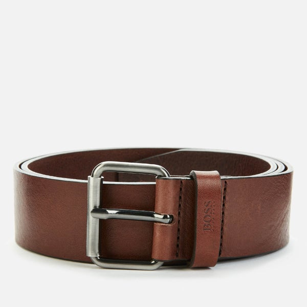 BOSS Men's Serge Leather Belt - Dark Brown