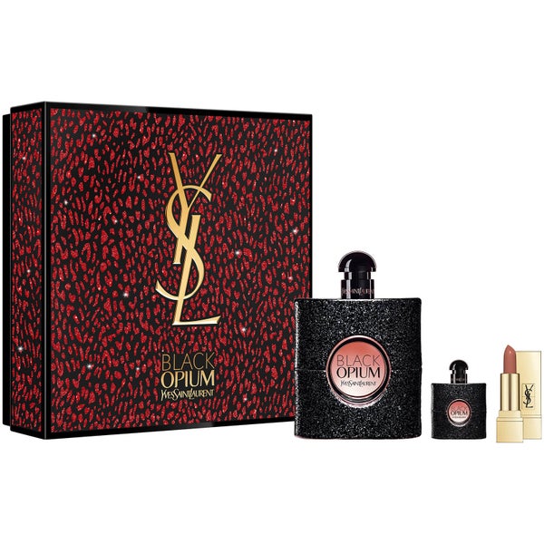 Yves Saint Laurent Ultimate Black Opium Eau de Parfum 90ml and Rouge Pur Couture Gift Set (Worth £121.00)