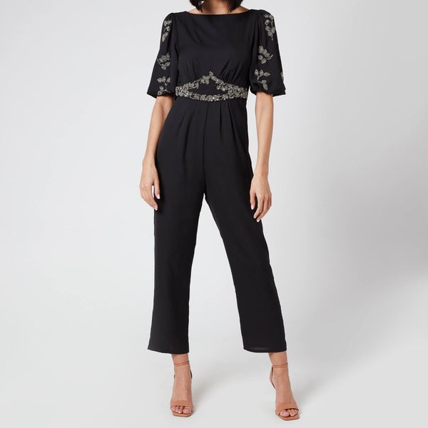 Hope & Ivy Women's The Romilly Low Back Jumpsuit - Black