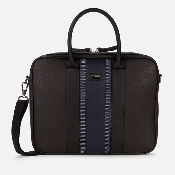Ted Baker Men's Newbee Webbing Document Bag - Brown/Chocolate