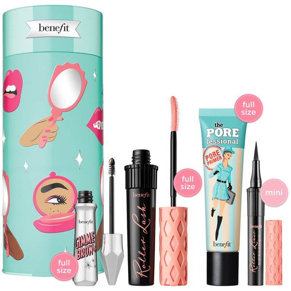 benefit Party Curl Brow, Eyeliner, Mascara and Primer Gift Set (Worth £86.00)