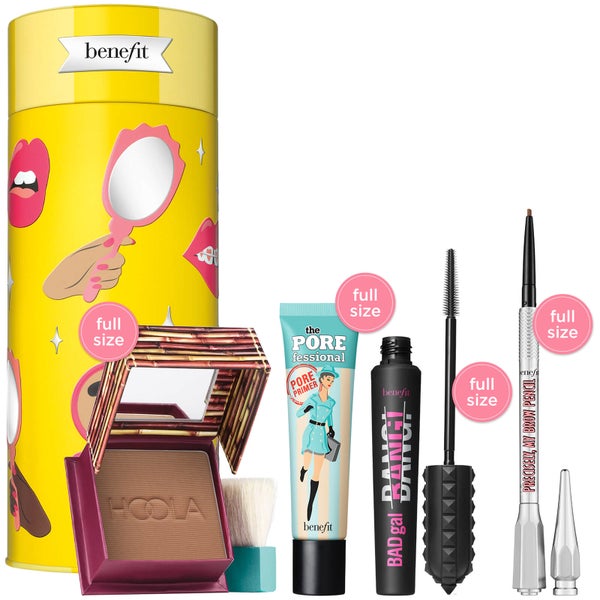 benefit Cheers, My Dears! Bronzer, Brow, Mascara and Primer Gift Set (Worth £101.00)