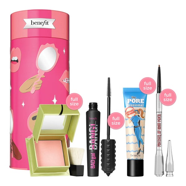 benefit Talk Beauty to Me Blush, Brow, Mascara and Primer Gift Set (Worth £101.00)