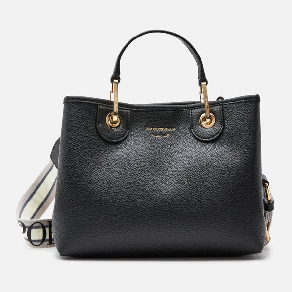 Emporio Armani Women's Medium Tote Bag - Black/Silver