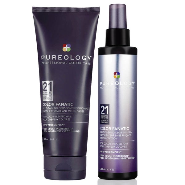 Pureology Colour Fanatic Treatment and Leave-in Spray Set