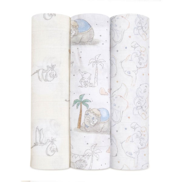 aden + anais Classic Swaddles - My Darling Dumbo (3 Pack)