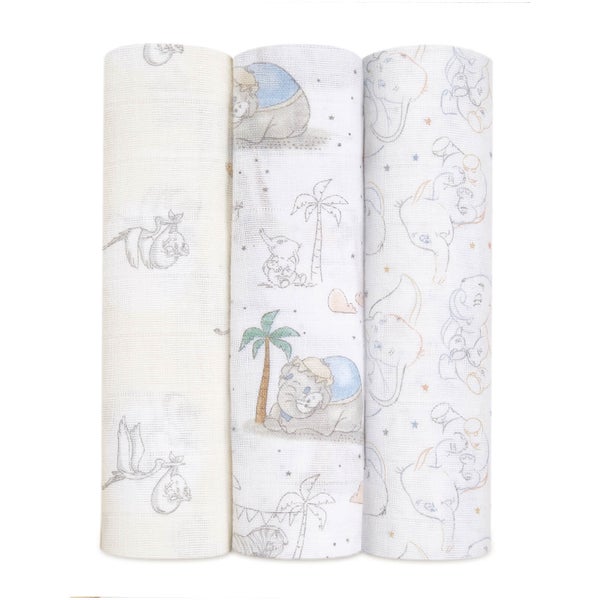 aden + anais Classic Swaddles - My Darling Dumbo (3 Pack)