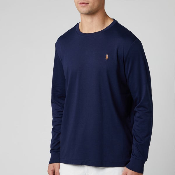 Polo Ralph Lauren Men's Custom Slim Fit Long Sleeve T-Shirt - French Navy