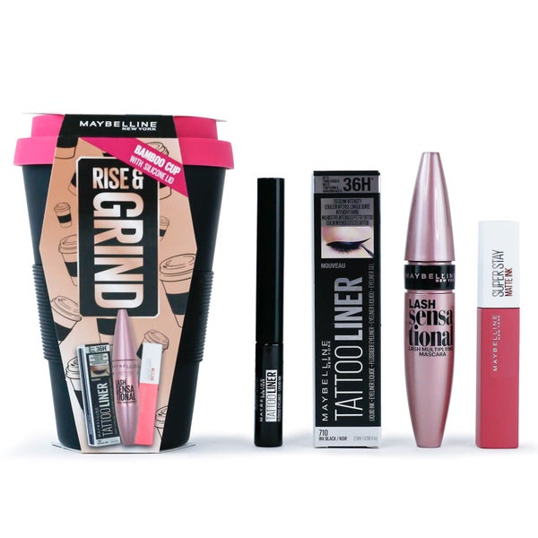 Maybelline Makeup for Her Rise & Grind Christmas Gift Set For Her (Worth £30.00)