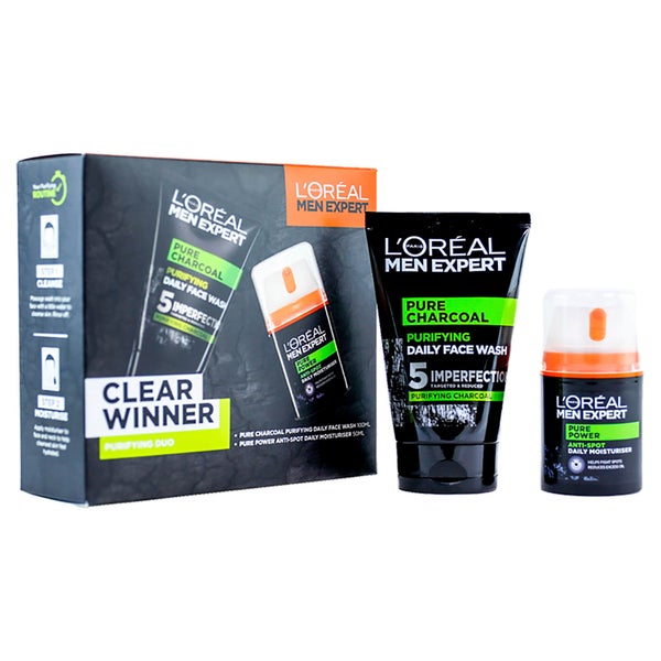 L'Oreal Men Expert Clear Winner Purifying Duo Gift Set for Him (Worth £15.00)