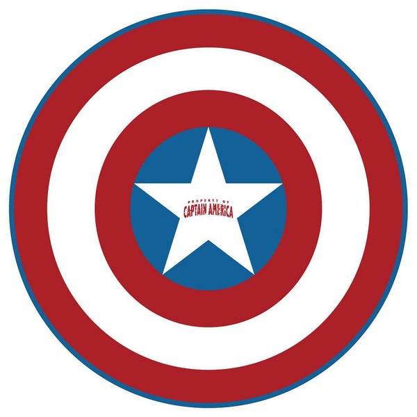 Marvel Captain America Schild als Mikrofaser-Strandtuch