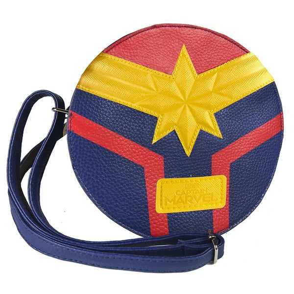 Marvel Captain Marvel Faux Leather Shoulder Bag - Blue