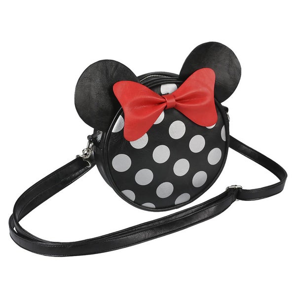 Disney Minnie Mouse with Ears Faux Leather Shoulder Bag