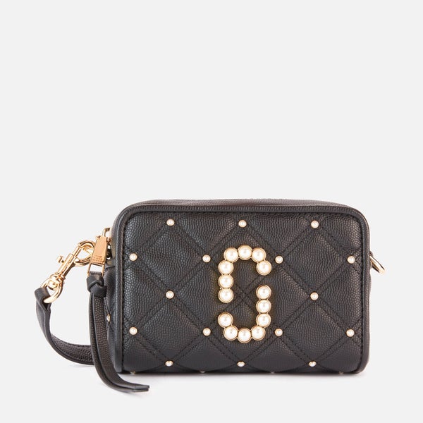 Marc Jacobs Women's The Softshot 17 Quilted Pearl Bag - Black