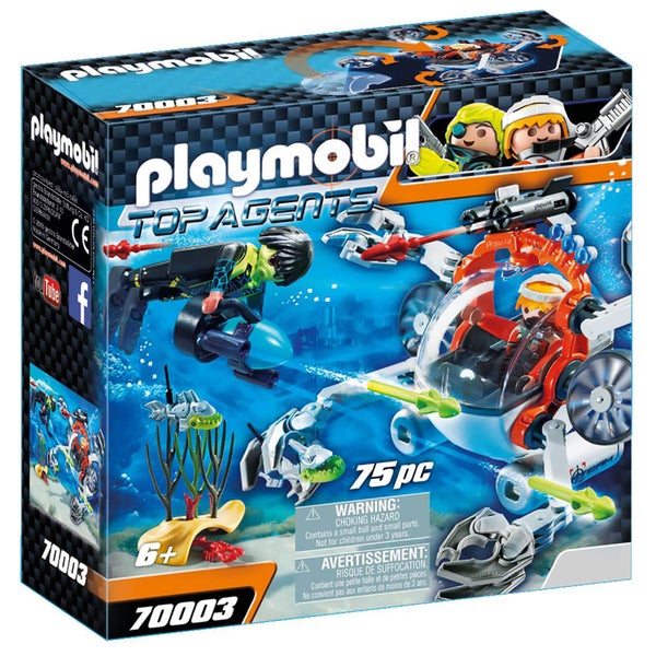 Playmobil Top Agents Robot Sous-Marin Spy Team (70003)