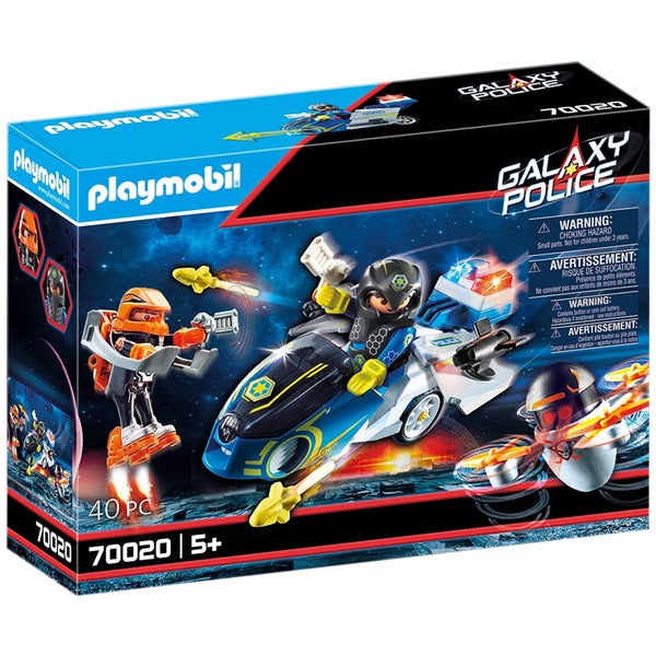 Playmobil Galaxy Moto et policier de l'espace (70020)