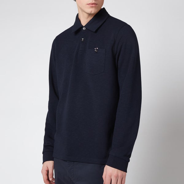 Ted Baker Men's Excer Long Sleeve Polo Shirt - Navy