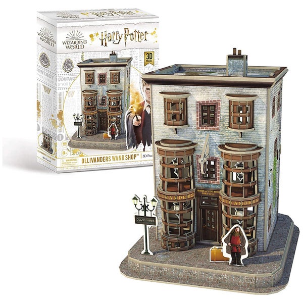 Harry Potter - Ollivanders Fachgeschäft für Zauberstäbe in der Winkelgasse als 3D-Puzzle