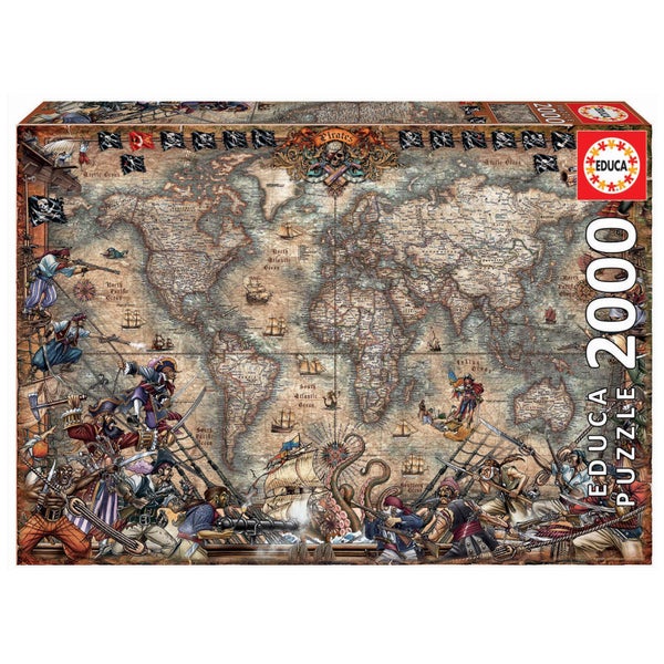 Pirates Map Jigsaw Puzzle (2000 Pieces)