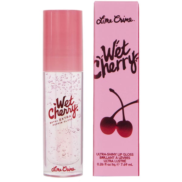Lime Crime Wet Cherry Gloss - Extra Extra Poppin 7.69ml (Worth £44.00)