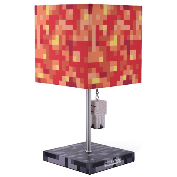 Minecraft Ghast And Lava Block 3D Puller Desk Lamp 14 Inch