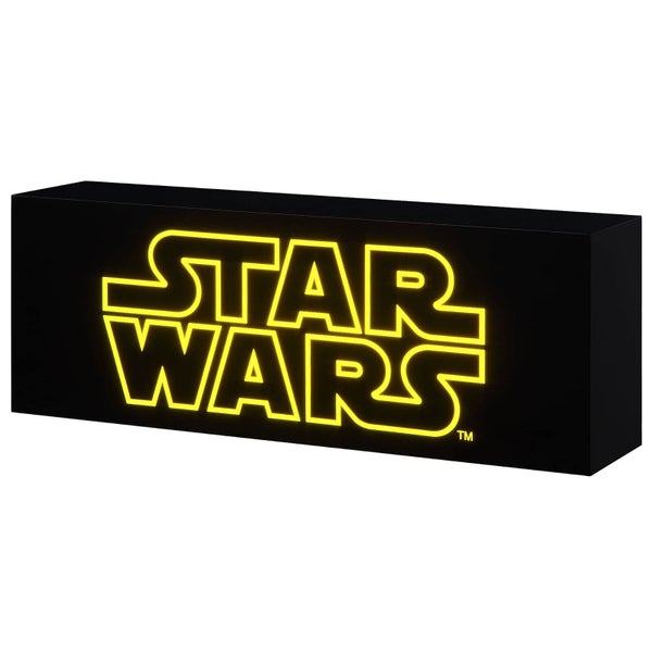 Boîte à lumière Star Wars Premium en acrylique avec grand logo