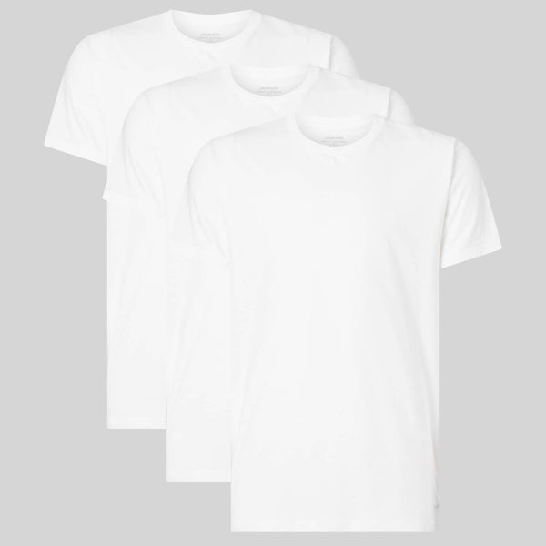 Calvin Klein Men's 3 Pack Crewneck T-Shirts - White