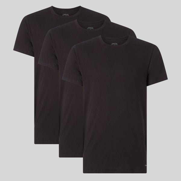 Calvin Klein Men's 3 Pack Crewneck T-Shirts - Black