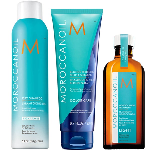Moroccanoil Light Hair Heroes Bundle with Dry Shampoo