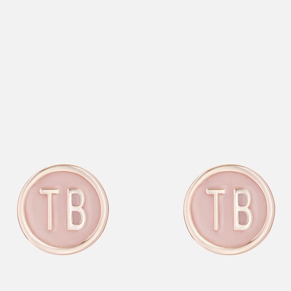Ted Baker Women's Dollsa: Dolly Mix Round Stud Earrings - Rose Gold/Baby Pink