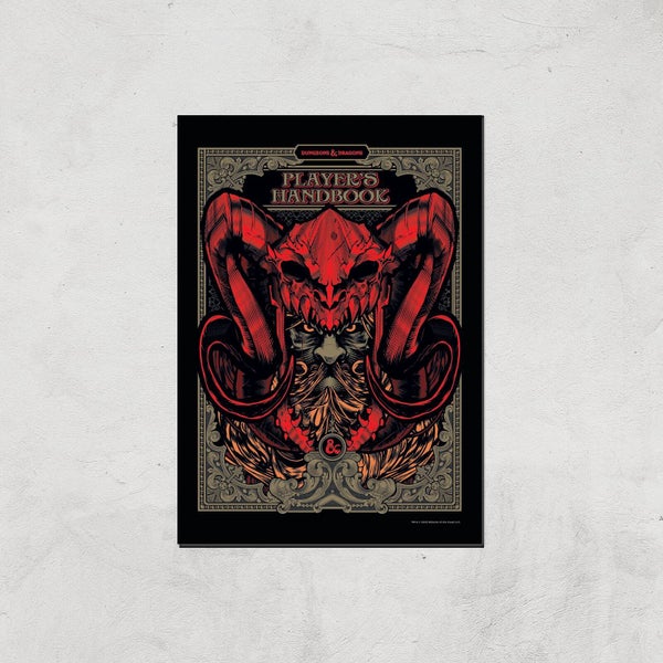 Dungeons & Dragons Players Handbook Giclee Art Print - A2 - Print Only