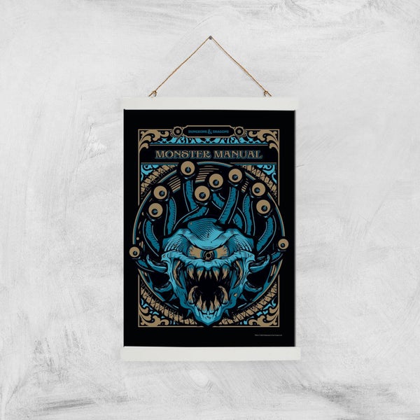 Dungeons & Dragons Monster Manual Giclee Art Print - A3 - White Hanger