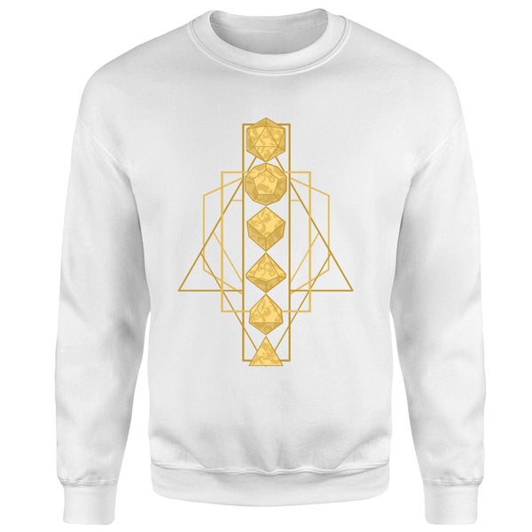 Donjons & Dragons Celestial Dice Sweatshirt - blanc