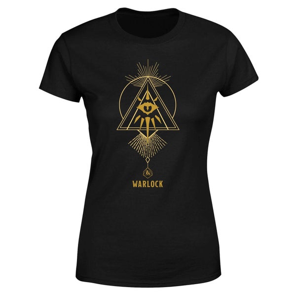 Donjons & Dragons Warlock femme t-shirt - noir