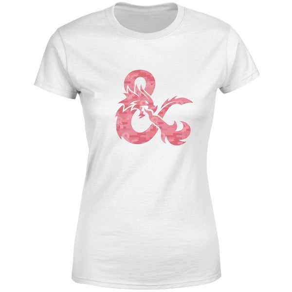 Dungeons & Dragons Ampersand Roze Women's T-Shirt - Wit - M