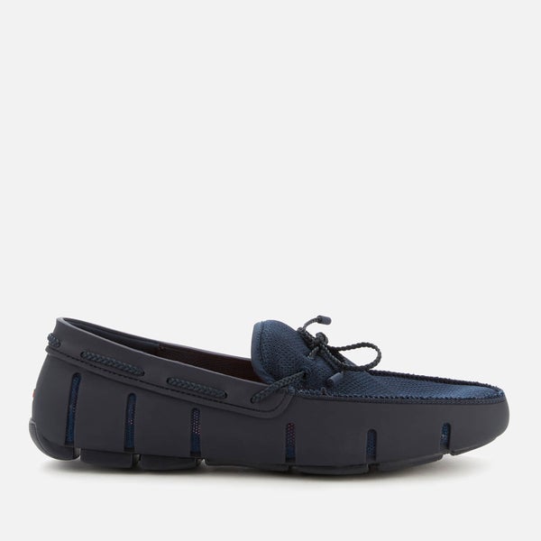 SWIMS Men's Braided Lace Loafers - Navy