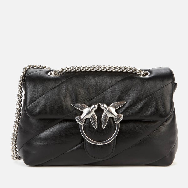 Pinko Women's Love Mini Puff Maxi Quilt Bag - Black