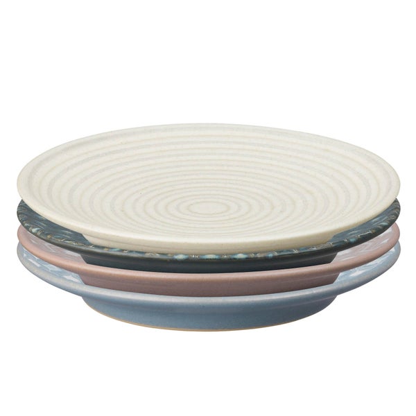 Denby Impression Mixed Accent Small Plates (Set of 4)